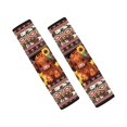 thumbnail image 1 of Chririnla Highland Calf and Sunflower Seatbelt Cover 2 Pack Car Seat Belt Pads Comfort Soft Touch Suitable for Auto Sedan, 1 of 7