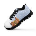 thumbnail image 1 of Chririnla Highland Cattle Shoes for Kids Size 10.5 School Sneakers Mesh Slip on Walking Shoes Anti Slip Lace up Athletic Running Shoe with Snowflake Print, 1 of 7