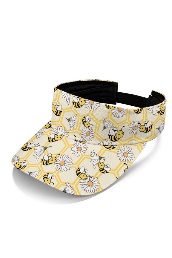 Honeycomb Pattern Lightweight Sports Sun Visor Hats for Summer Outdoor Activities, Open Top UV Protection Lightweight Sport Hat