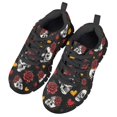 thumbnail image 1 of Chririnla Kids Sneakers Size 13 Skull Rose Print Athletic Running Shoes Boys Girls Lightweight Slip on Tennis Walking Jogging Shoes, 1 of 7