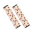 thumbnail image 1 of Chririnla Ladybug Daisies Seat Belt Cover Pad 2 Pack, Seat Belt Covers Polyester Durable Quick Magic Tape for Trucks Car Cars, 1 of 8