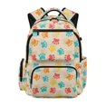 thumbnail image 1 of Chririnla Large Capacity School Bag for Elementary School Back to School, Polyester Lightweight Kids Backpacks, Paw Print Pattern, 1 of 10