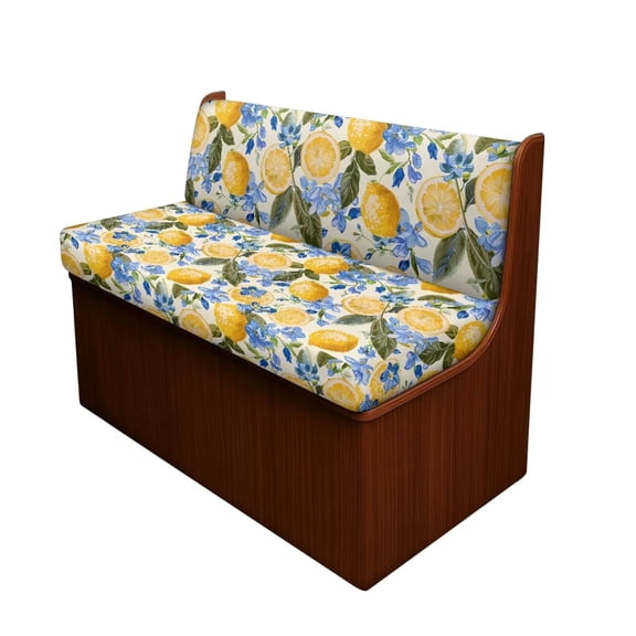 Chririnla Lemon Camper Dinette Cushion Covers 2 Pack RV Sofa Covers for 2 Cushion Stretch Furniture Slipcovers 1 Bench Cover & 1 Backrest Cover for Home Decor