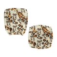 thumbnail image 1 of Chririnla Leopard Bow Theme Computer Chair Cover, 2 Pieces Computer Office Chair Cover Scratch Resistant Removable Rotating Chair Protectors for Gaming Chairs, 1 of 8