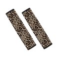 thumbnail image 1 of Chririnla Leopard Pattern Seat Belt Pad 2 Pieces Seat Belt Shoulder Strap Covers Decorative Magic Tape Suitable for Car Truck, 1 of 8