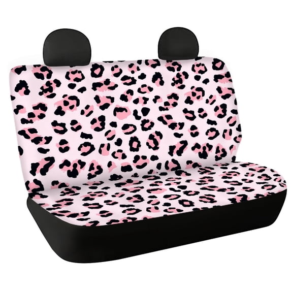 Chririnla Leopard Print Car Back Seat Cover for Men, Set of 2 Car Backseat Covers Durable Comfortable Rear Seat Covers