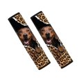 thumbnail image 1 of Chririnla Leopard Print Puppy Pattern Seat Belt Pad 2 PCS Seat Belt Shoulder Strap Covers Quick Fit Auto Accessory Suitable for SUV Van, 1 of 8