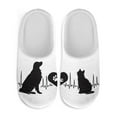 thumbnail image 1 of Chririnla Love Heart Cat Dog Cotton House Shoes Soft Warm Cozy Comfy Washable Cute Trendy Retro Gifts Guest Women Slippers, 1 of 7
