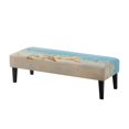 thumbnail image 1 of Chririnla Machine Washable Bench Covers, Beach Starfish Print Polyester Spandex Anti-Pet Hair Dining Bench Covers for Home Bedroom, 1 of 9