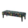thumbnail image 1 of Chririnla Mixed Wildflower Pattern Washable Bench Covers, Full Elastic Wrap Polyester Spandex Fabric Bench Slipcover for Bedroom Dining Room, 1 of 9