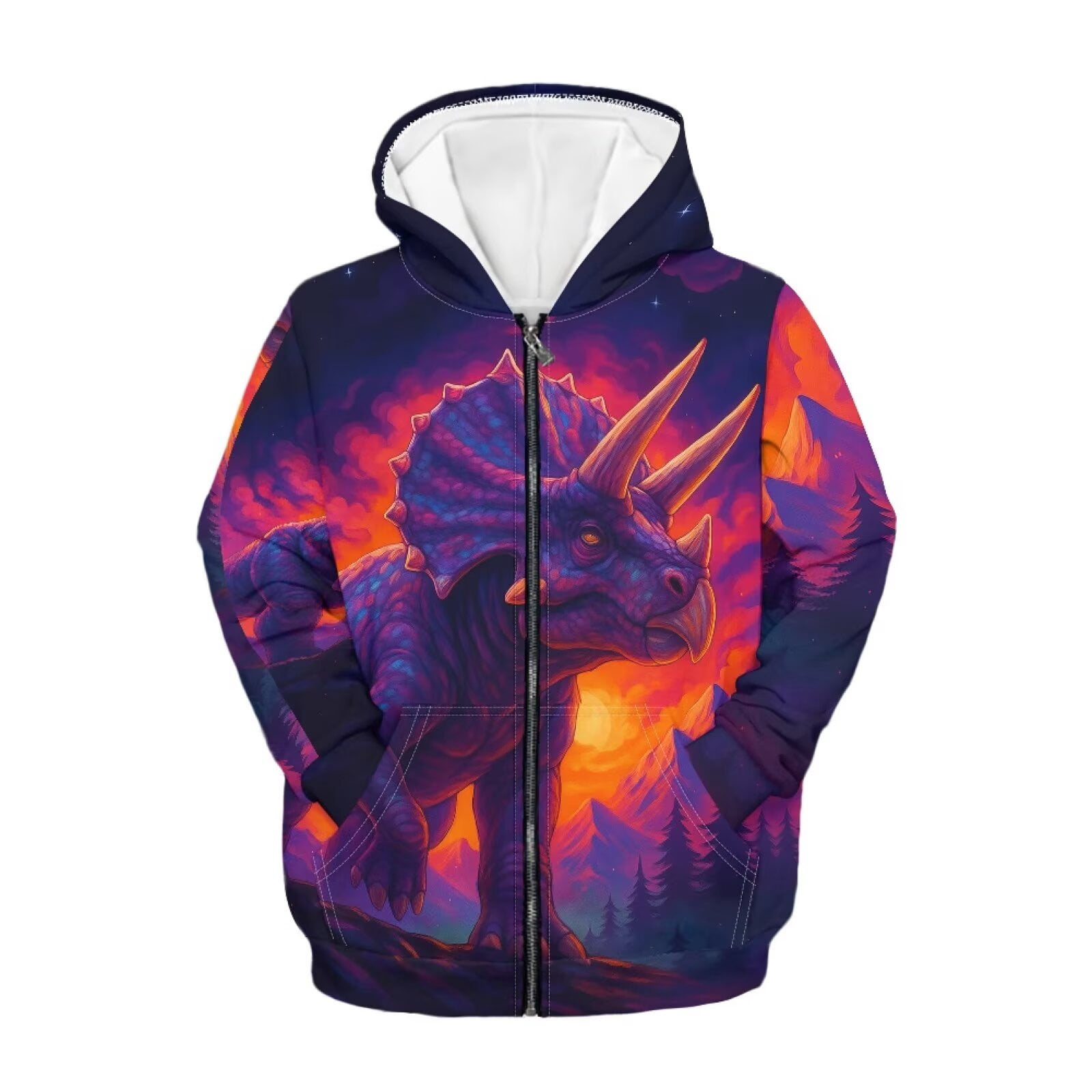 Dinosaur Zip Up Hoodie
