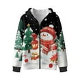 thumbnail image 1 of Chririnla Oil Painting Horse Hooded Pullover with Long Sleeve for Teens and Girls - Soft Zip Up Jacket for Travel and Daily Use Fluffy Sweatshirt for girls, 1 of 7
