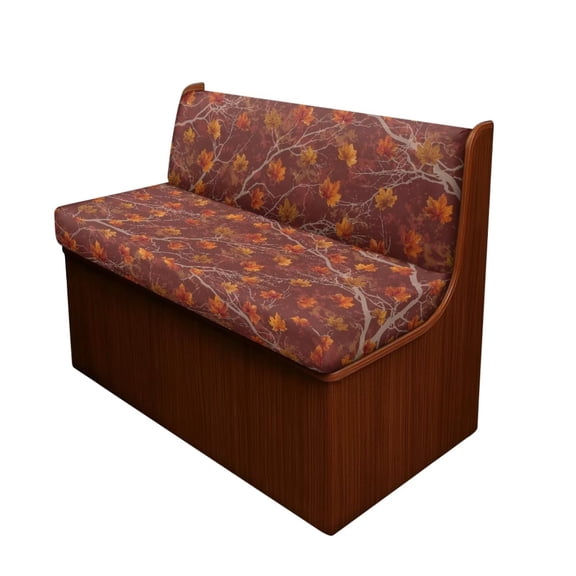 Chririnla Orange Camo Hunting Forest RV Sofa Covers 2 Piece Set Stretch Camper Couch Covers with Elastic Edge Non Slip Cushion Covers for Travel Trailer RV Dinette Seats
