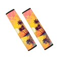 thumbnail image 1 of Chririnla Palm Sunset Car Seat Belt Pads 2 Pack, Seat Belt Shoulder Pad Polyester Comfortable Durable for Auto SUV Truck, 1 of 8