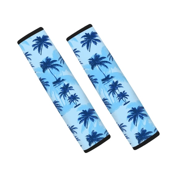 Chririnla Palm Tree Sky Car Seat Belt Pads 2 Pack, Seat Belt Shoulder Pad Polyester Comfort Soft for Auto Vehicle Truck