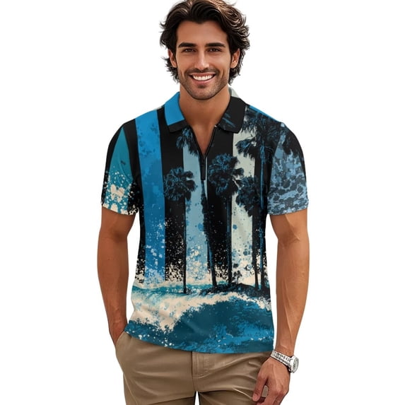 Horst - Tropical Palm Performance Short Sleeve Shirt main image 0