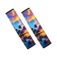 thumbnail image 1 of Chririnla Palm Trees Pattern Seat Belt Cover Pad Soft Soft Touch Car Seat Belt Pads, Skin-Friendly Comfort Compatible with Auto Cars SUV, 1 of 8