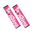 thumbnail image 1 of Chririnla Pink Cow Print Car Seat Belt Cover 2 PCS, Car Seat Belt Pads Polyester Easy to Install Durable for Truck Auto SUV, 1 of 7