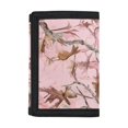 thumbnail image 1 of Chririnla Pink Woodland Camouflage Pattern Thin Kids Trifold Wallet, Polyester Children's Wallet Foldable Trifold Card Wallet for Outdoor Sports Travel, 1 of 7