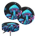 thumbnail image 1 of Chririnla Polyester Barstool Covers for Kitchen Bistro, With Elastic Bands Easy to Install Kitchen Bar Stool Chair Seat Cover, Neon Mushroom Butterfly Pattern, 1 of 6