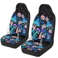 thumbnail image 1 of Chririnla Polyester Car Seat Covers Set for Driving, Easy to Install Removable Car Front Seat Cover, Neon Mushroom Pattern, 1 of 12