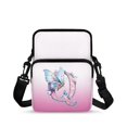 thumbnail image 1 of Chririnla Polyester Crossbody Bag with Pockets with Zipper Crossbody Purse for Running, Solid Pink Design Cellphone Crossbody Purse, 1 of 7
