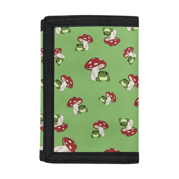 Chririnla Polyester Fabric Children's Wallet with Magic Sticker Closure, Youth Trifold Pouch for Outdoor and Daily Use