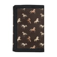 thumbnail image 1 of Chririnla Polyester Trifold Card Wallet with Large Capacity Easy to Clean Children's Wallet for Holiday, Running Horse Decoration Kids Trifold Wallet, 1 of 7
