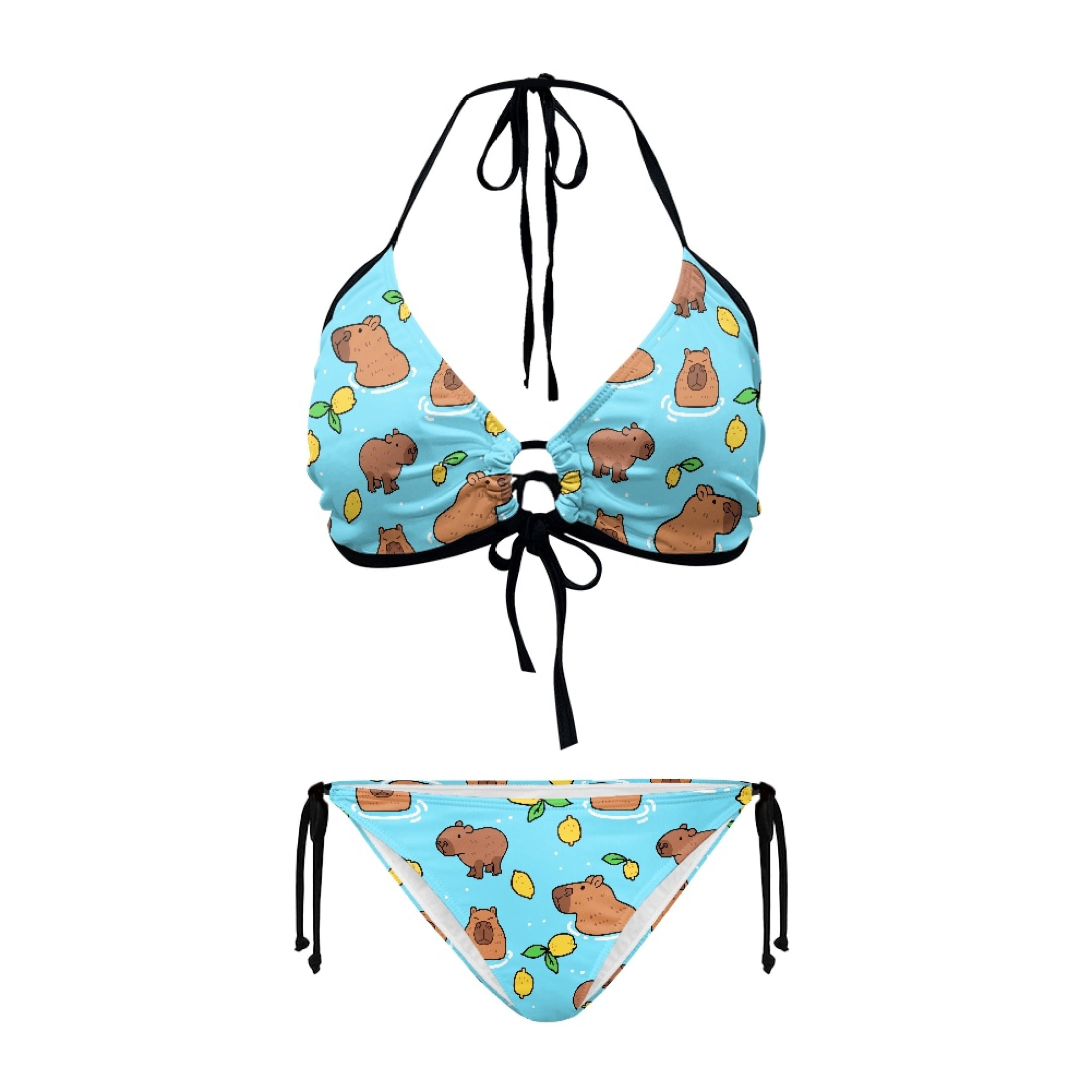 Chririnla Premium Fabric Two Piece Triangle Swimsuit for Vacation Push ...