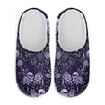 thumbnail image 1 of Chririnla Purple Cat Skull Halloween Indoor Slippers For Women Soft Plush Fuzzy Comfy Non Slip House Shoes Warm Cozy Memory Foam Sole Lightweight Easy On, 1 of 6