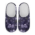 thumbnail image 1 of Chririnla Purple Cat Skull Halloween Women's Slipper Socks Soft Plush Fuzzy Comfy Non Slip Indoor Outdoor House Shoes Warm Cozy Memory Foam Sole Lightweight, 1 of 6