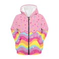 thumbnail image 1 of Chririnla Rainbow Star Ice Cream Teen Girls Casual Hoodie Long Sleeve Soft with Pockets Loose Comfy Pullover for Daily Wear Size 13-14, 1 of 7