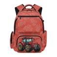 thumbnail image 1 of Chririnla Red Farm Tractor Pattern Large Capacity Daypack with Multiple Pockets traspirante Zaino per bambini per la scuola, Waterproof 17 Inch Kids Backpack for School Casual, 1 of 9