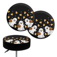 thumbnail image 1 of Chririnla Round Bar Stool Seat Covers with Ghost Pumpkin, 2 Pack Polyester Washable Soft Covers for Kitchen and Coffee Shop, 1 of 6