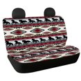 thumbnail image 1 of Chririnla Running Horse Silhouettes Vehicle Cushion Protection Covers for Sedan, Set of 2 Durable Rear Bench Seat Cover Stretchy Non-Slip Rear Bench Seat Covers, 1 of 3