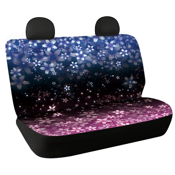 Chririnla Sakura Galaxy Print, Non-Slip Car Seat Covers 2 Piece Durable Stretch Bench Seat Covers for Car Interior Automotive