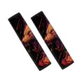 thumbnail image 1 of Chririnla Seat Belt Cover Pad Quick Install Car Seat Strap Polyester Easy to Install, Suitable for Cars Sedan, Fire Wolf Print, 1 of 8