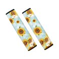 thumbnail image 1 of Chririnla Seat Belt Pad Easy Magic Tape Polyester, Compatible with, Suitable for Car, Sunflower, 1 of 8