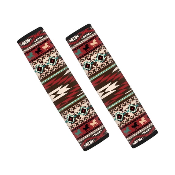 Chririnla Seat Belt Pad Thick Polyester, Compatible with, Suitable for Car, Horse Silhouettes