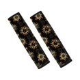 thumbnail image 1 of Chririnla Seat Belt Pad Waterproof Polyester Fabric, Compatible with, Suitable for Car, Black Gold Astrology Theme, 1 of 7