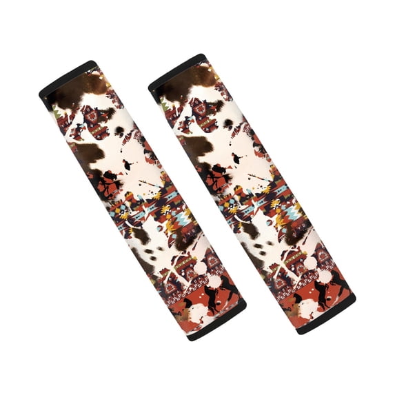 Chririnla Seatbelt Cushion Soft Car Seat Belt Protector Cushion Polyester Removable, Suitable for Auto Truck, Camouflage Pattern