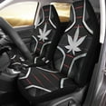 thumbnail image 1 of Chririnla Silver Metal Maple Leaf Print Front Only Car Seat Cover for Women Men, Washable Soft Thin Vehicle Seat Protector for Auto Sedan SUV Truck Accessories Set of 2, 1 of 7