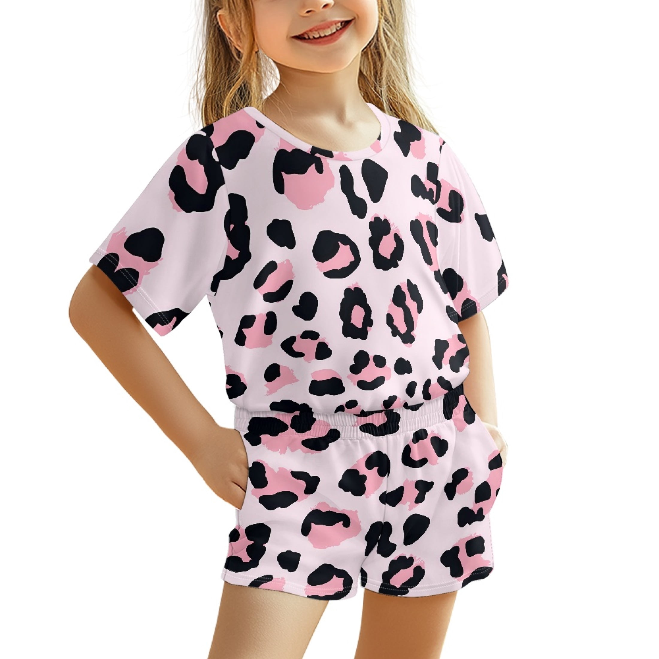 Kid Normal Outif Chririnla Simple Kids Outfit Set 3-16 Years Casual Kids Short Sleeve ...