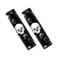 thumbnail image 1 of Chririnla Skull Pattern Car Seat Belt Cover 2 Pack Car Seat Belt Pads Waterproof Soft Suitable for Sedan Vehicle, 1 of 8