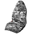thumbnail image 1 of Chririnla Skull Print Bucket Seat Protector Waterproof Plush Microfiber Car Seat Cover, Washable, 1 Pack, Suitable for Vans and Trucks, 1 of 7