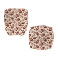thumbnail image 1 of Chririnla Split Stretchable Seat Cover Autumn Rugby Pumpkin with Easy to Install Washable Office Chair Cover for Gaming Chair, 2 Piece Computer Office Chair Cover, 1 of 8