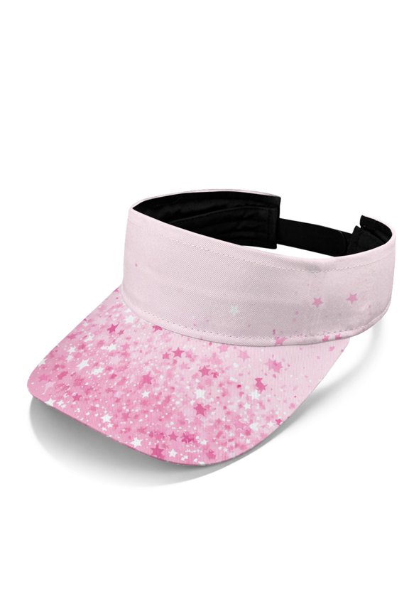 Star Art Pattern Lightweight Visors Hats for Sports Beach, Adjustable UV Protection Empty Top Visor