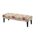 thumbnail image 1 of Chririnla Stretch Bench Covers, Wildflower Floral Print Polyester Spandex Fabric Wear Resistant Bench Slipcover for Home Living Room, 1 of 9