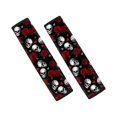 thumbnail image 1 of Chririnla Sugar Skull Colorful Flowers Car Seat Belt Pads 2 Pack Seat Belt Shoulder Pad Durable Soft Suitable for Trucks Van, 1 of 8