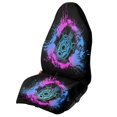 thumbnail image 1 of Chririnla Terry Cloth Car Seat Towel Cover with Gradient Turtle Splash, Waterproof Plush Microfiber Front Seat Cover for Trucks Cars SUVs, 1 of 7